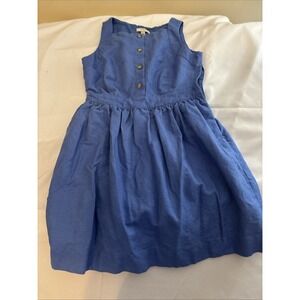 Women's J Crew Size 6 Sleeveless Mini Denim Dress
